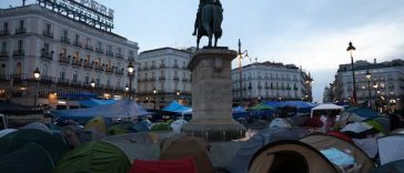 Spania: A treia zi de proteste în centrul Madridului față de evacuarea unei octogenare din locuință