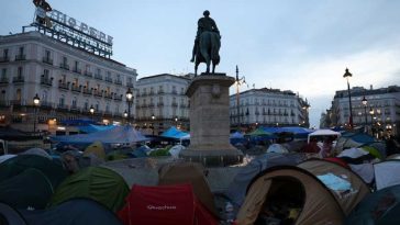 Spania: A treia zi de proteste în centrul Madridului față de evacuarea unei octogenare din locuință