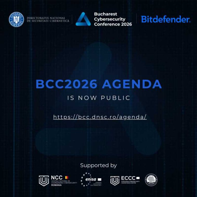 Bucharest Cybersecurity Conference (BCC2026), în perioada 20-22 octombrie 2026