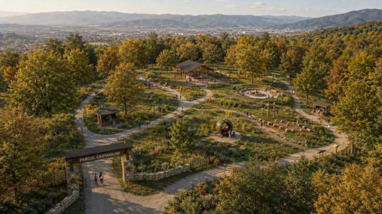 Maramureș: Parcul Castanelor, gândit ca zonă relaxare, educație ecologică și cu rol în salvarea arborilor bolnavi