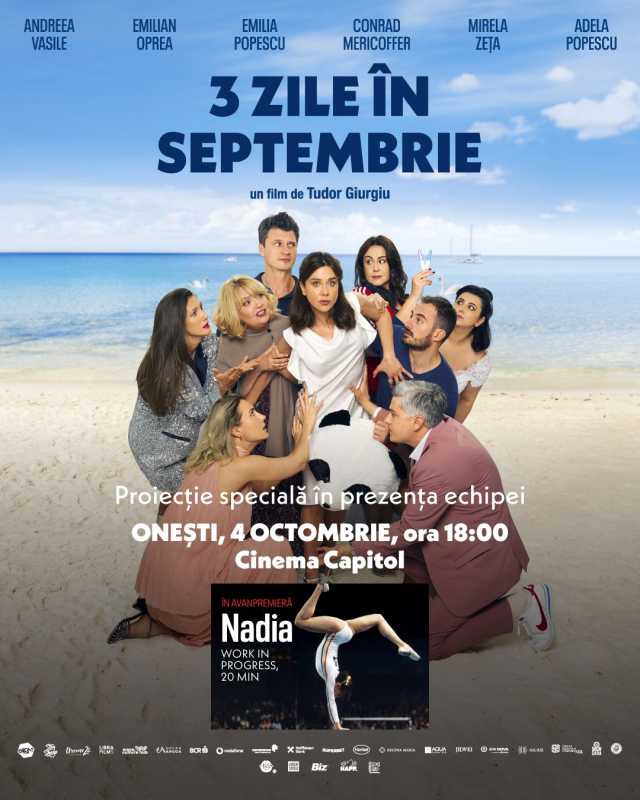 #AnulNadia Bacău: Regizorul Tudor Giurgiu prezintă în premieră, la Onești, 20 de minute din filmul ‘Nadia’