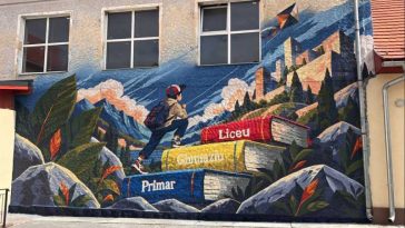 REPORTAJ/Harghita: Artă urbană în școlile din nordul județului; sute de elevi au descoperit graffiti-ul și pictura murală