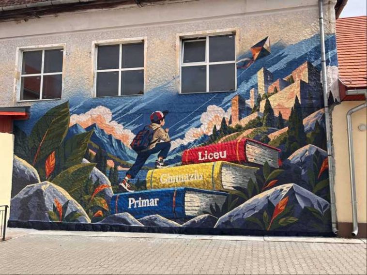REPORTAJ/Harghita: Artă urbană în școlile din nordul județului; sute de elevi au descoperit graffiti-ul și pictura murală