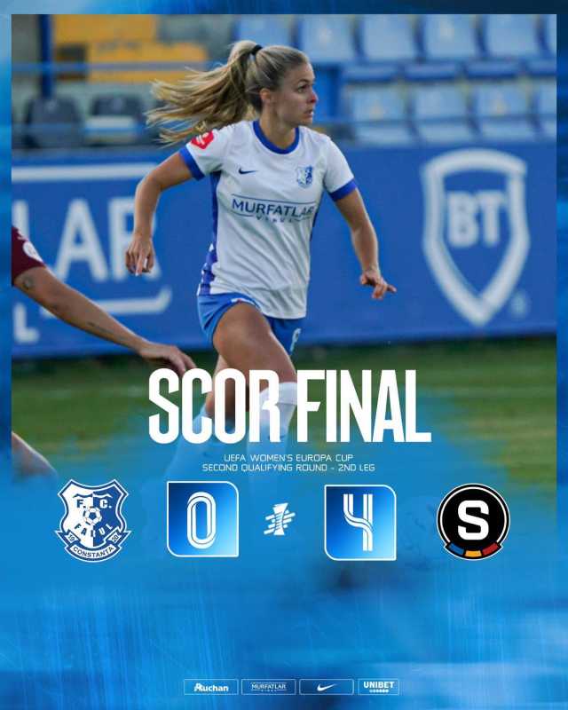 Fotbal feminin: Farul Constanța, eliminată de Sparta Praga din Europa Cup