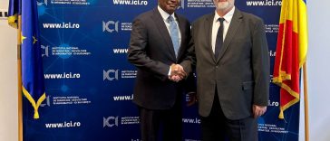 Adrian-Victor Vevera, directorul ICI Bucuresti, intalnire cu reprezentanti Lunox International si ambasadorul Nigeriei