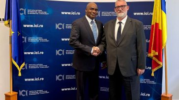 Adrian-Victor Vevera, directorul ICI Bucuresti, intalnire cu reprezentanti Lunox International si ambasadorul Nigeriei