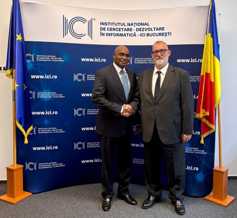 Adrian-Victor Vevera, directorul ICI Bucuresti, intalnire cu reprezentanti Lunox International si ambasadorul Nigeriei