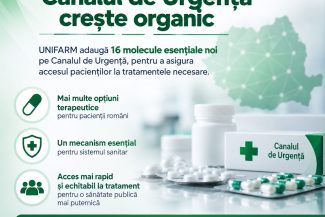 Canalul de Urgență UNIFARM extins cu 16 molecule esențiale pentru accesul pacienților la tratamente