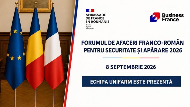 UNIFARM participă la Forumul de Afaceri Franco-Român pentru Securitate și Apărare 2026, organizat de Business France.