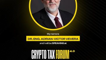 Dr. ing. Adrian-Victor Vevera, directorul general al ICI București, la Crypto Tax Forum 2026 vorbind despre transparență și verificabilitate în soluțiile blockchain intelligence