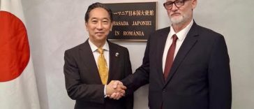 Dr. ing. Adrian-Victor Vevera, directorul ICI București, în întâlnire cu Ambasadorul Japoniei Takashi Katae și echipa Ambasadei la București