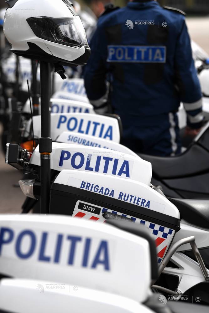 Brigada Rutieră: Polițist pe motocicletă – implicat într-un accident produs pe șoseaua Viilor din Capitală