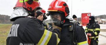 Incendiu la locomotiva unui tren tehnologic în stația Buftea; circulația feroviară, afectată temporar între Periș și Chitila
