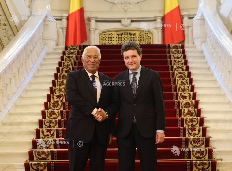 Președintele Consiliului European a fost primit de Nicușor Dan la Palatul Cotroceni