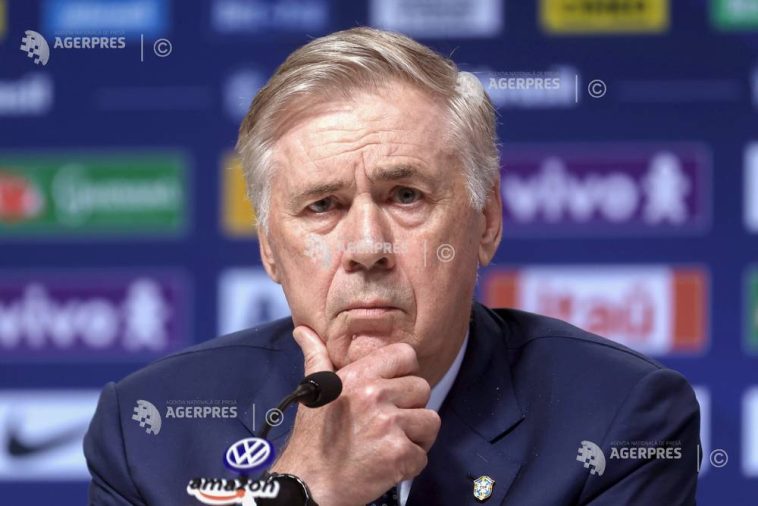 Fotbal: Selecționerul Braziliei, Carlo Ancelotti, vrea să descopere o nouă generație de jucători