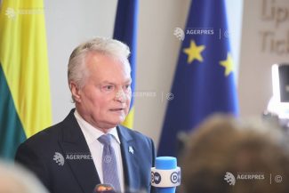 Drona doborâtă în Lituania avea probabil ca țintă #Ucraina, afirmă președintele lituanian Gitanas Nauseda