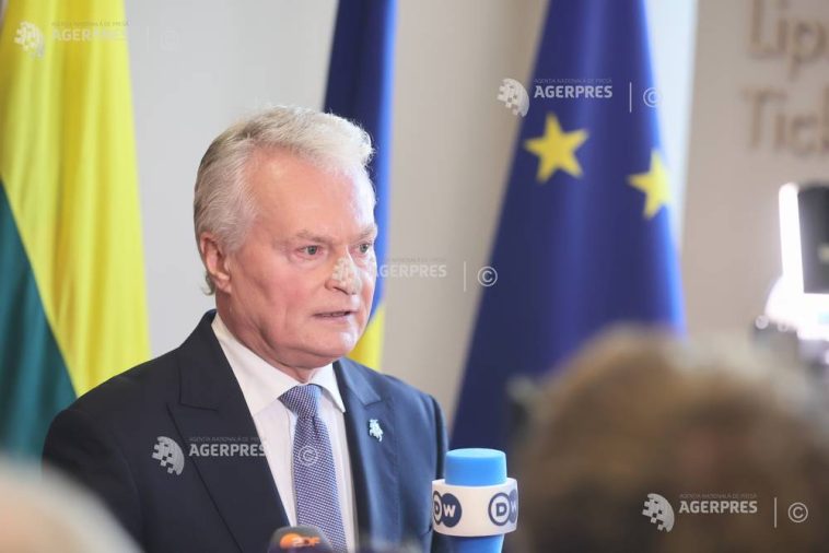 Drona doborâtă în Lituania avea probabil ca țintă #Ucraina, afirmă președintele lituanian Gitanas Nauseda
