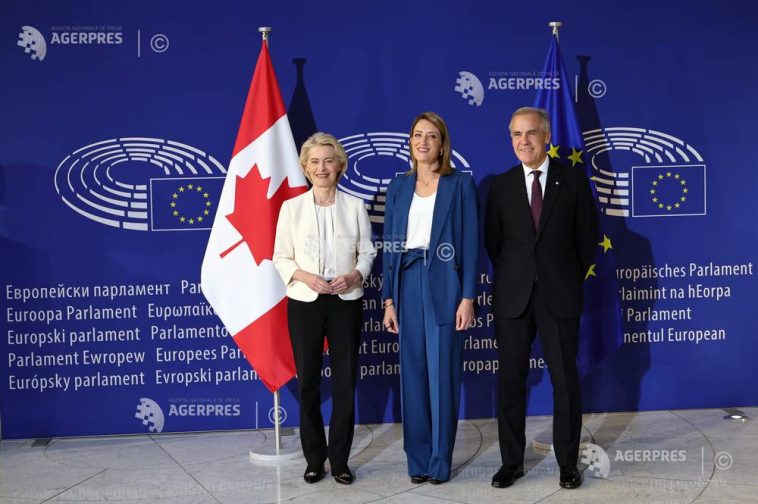 Carney, o tânără din Ucraina și doi antreprenori au fost invitații Ursulei von der Leyen la discursul ei