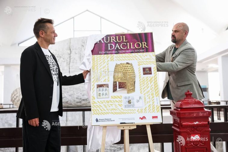 Emisiunea de mărci poștale ‘Aurul dacilor. Reîntregirea Tezaurului Istoric’ – lansată la MNIR