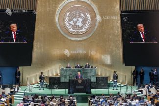 În fața ONU, Trump și-a reluat retorica naționalistă obișnuită, dar fără a provoca agitație (AFP)