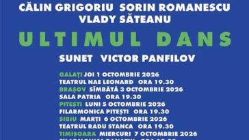 Alexandru Andrieș începe turneul național ‘Ultimul dans’, la Galați