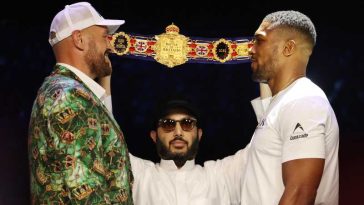 Box: Tyson Fury și Anthony Joshua s-au respectat reciproc la conferința dedicată meciului din 11 decembrie