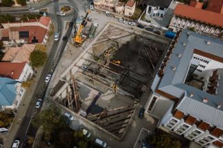 Mureș: Cea mai grea etapă a lucrărilor la parcarea subterană de 42 de milioane de lei a fost finalizată