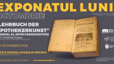 Bihor: Un Manual al artei farmaceutice din 1786, exponatul lunii octombrie la Muzeul Țării Crișurilor