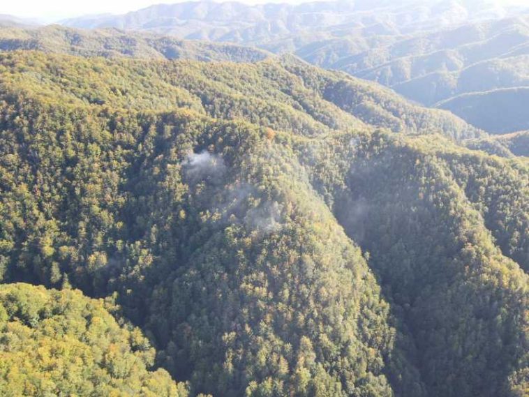 Vâlcea: Incendiul de pădure de la Băile Olănești, în continuare nelocalizat; două aeronave Spartan intervin în sprijinul pompierilor