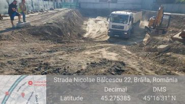 Brăila: Firma care execută lucrările de demolare la Liceul de Arte, amendată pentru poluare cu praf