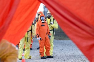 DSU: Exercițiul de protecție civilă ‘Crossflood’, la final; a fost simulat un incident critic la un depozit GPL