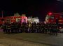 VIDEO UPDATE ISU Vâlcea: Incendiul izbucnit la o hală în care se aflau peste 30 de tone de vopseluri şi diluanţi a fost lichidat