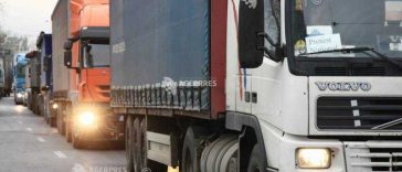 Protest al transportatorilor în Târgu Jiu