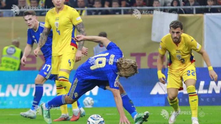 Fotbal: România a pierdut din nou în Liga Națiunilor, 0-1 cu Suedia la București