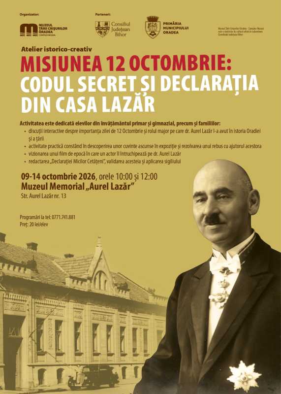 Bihor: ‘Misiunea 12 Octombrie’ îi poartă pe elevi în istoria Oradiei și a Marii Uniri