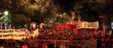 Criza locuințelor în Spania: Mii de oameni au protestat la Barcelona; sindicatele au făcut apel la grevă
