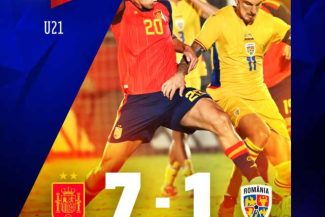 Fotbal: România, surclasată de Spania cu 7-1, în preliminariile Campionatului European U21