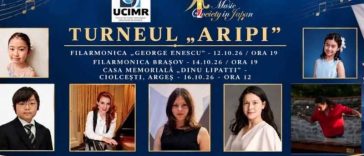 Turneul ‘Aripi’, susținut de patru tineri pianiști japonezi, între 12 și 16 octombrie, în trei orașe din România