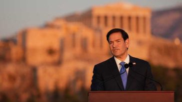 Secretarul de stat american Marco Rubio declară la Atena că speră că Europa ‘se va trezi din somn’