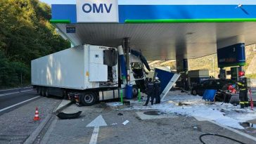 IPJ Vâlcea: Șoferul turc implicat în accidentul produs într-o benzinărie din Călimănești a fost reținut