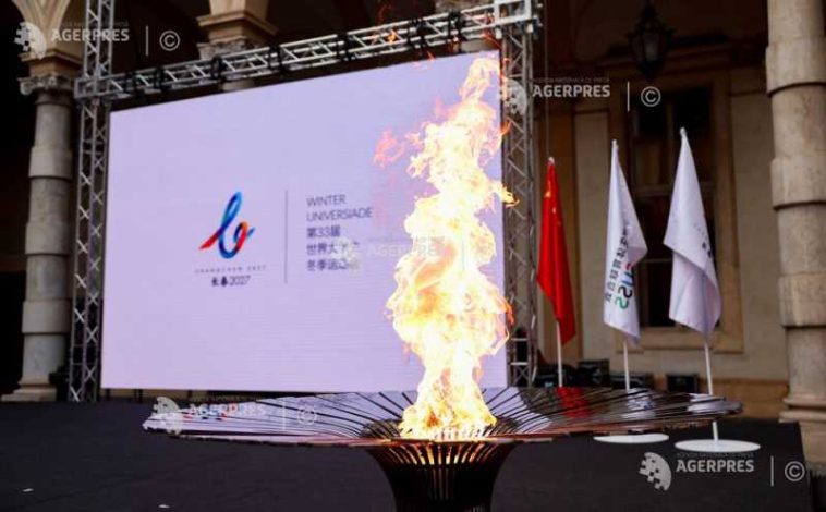 Flacăra pentru Universiada de iarnă de la Changchun din 2027 a fost aprinsă la Torino