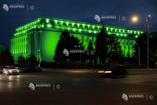 Ziua mondială a sănătății mintale/ Palatul Victoria – iluminat în verde