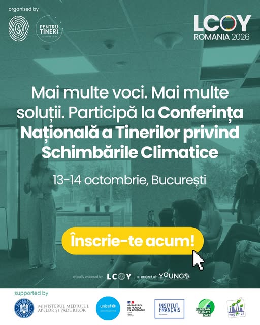 Conferința Națională a Tinerilor privind Schimbările Climatice – marți și miercuri, la București