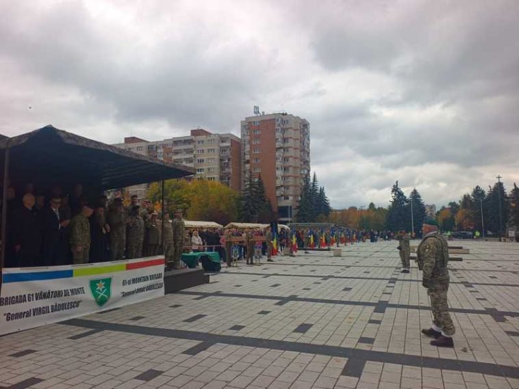 Harghita: Brigada 61 Vânători de Munte General ‘Virgil Bădulescu’ a sărbătorit 35 de ani de la înființare, în centrul municipiului Miercurea-Ciuc