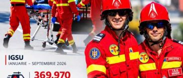 IGSU: Peste 360.000 de intervenții SMURD – în primele nouă luni; cele mai multe în zona București-Ilfov