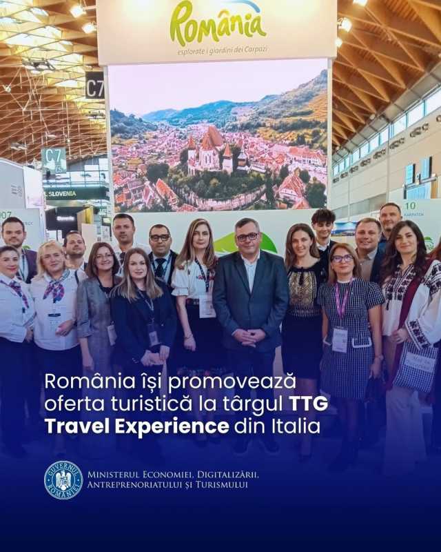 România își promovează oferta turistică la târgul TTG Travel Experience din Italia