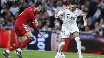 Fotbal: Kylian Mbappe a reușit o dublă pentru Real Madrid în campionatul Spaniei