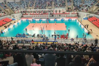 REPORTAJ Tulcea: Danubius Arena bate la ușa competițiilor europene de volei, în ciuda războiului de la graniță (GALERIE FOTO)
