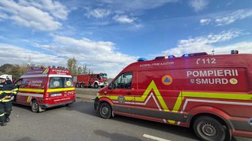 VIDEO UPDATE Accident între un microbuz şi o basculantă, la Buftea; 2 persoane au decedat