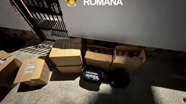 Sibiu: Șase reținuți și peste 113.000 de țigarete fără timbru descoperite după percheziții în cinci județe și în București